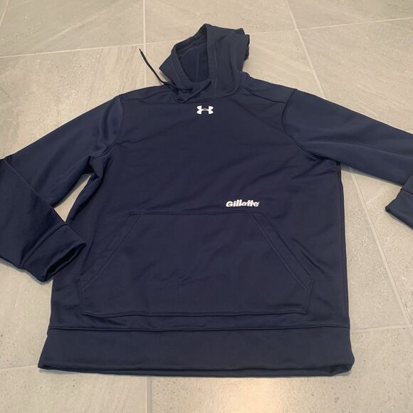 Underarmour hoodie sweater men’s Navy Size Large - Picture 1 of 7